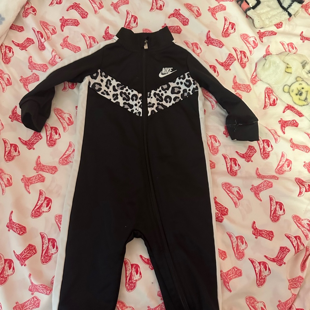 Nike Kids Black and Gray One Piece